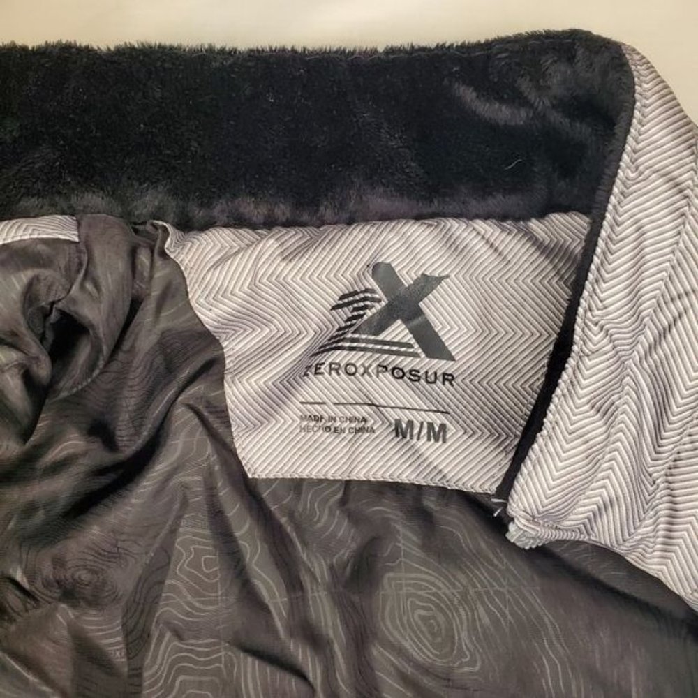 ZEROXPOSUR Women's Puffer Zip Up Jacket, Medium, Black & Gray - Picture 9 of 14